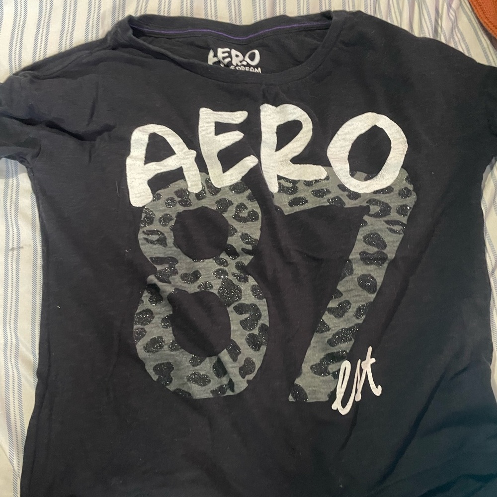 Kids Black Graphic T-Shirt